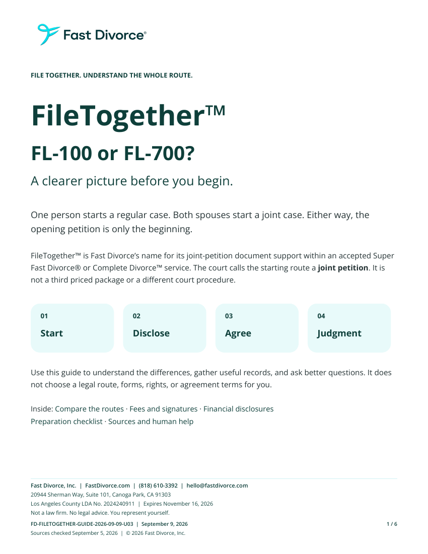 Cover of Before you FileTogether, the FL-100 and FL-700 comparison guide